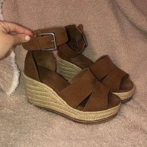 Target Women’s 7W Wedges Caroline Suede Cognac